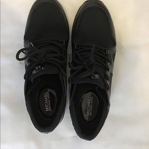 MICHAEL KORS Scuba and Lizard Leather Trainer